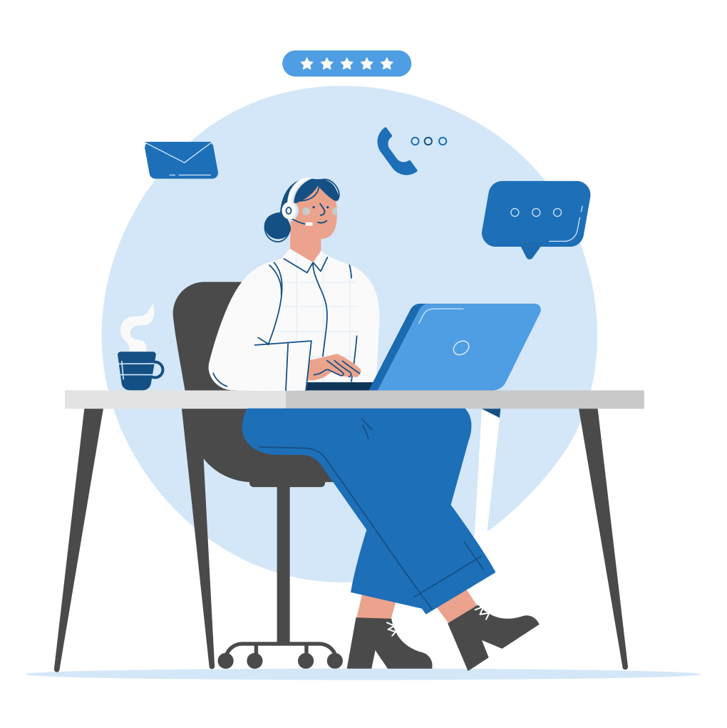 Call centre illustration